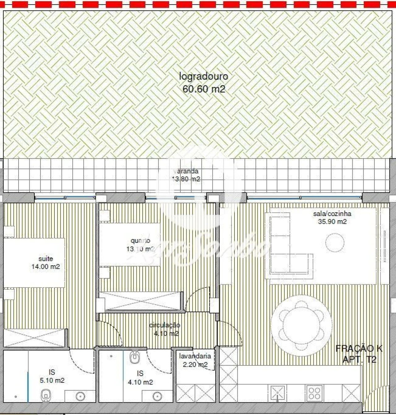 Apartamento T2 para Venda em Adães Foto 2
