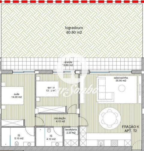 Apartamento T2 para Venda em Adães