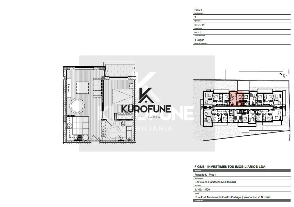 Apartamento T1 para Venda em Gulpilhares e Valadares Foto 9