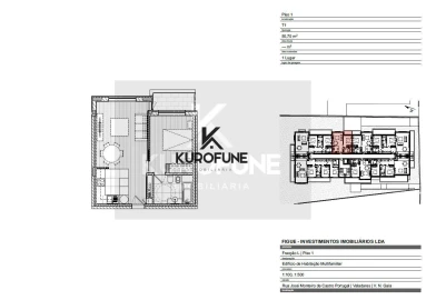 Apartamento T1 para Venda em Gulpilhares e Valadares