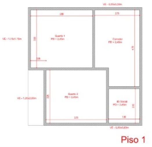 Moradia T2 para Venda em Campanario Planta 2