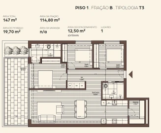 Apartamento T3 para Venda em Canelas