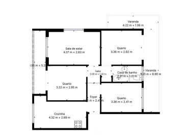 Apartamento T3 para Venda em Laranjeiro e Feijó