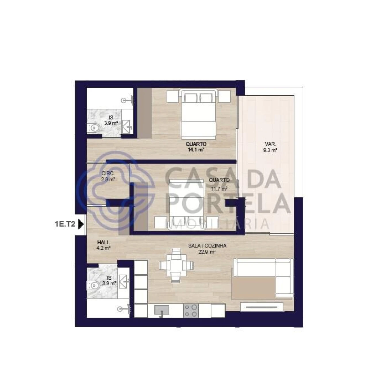 Apartamento T2 para Venda em Matosinhos e Leça da Palmeira Foto 24