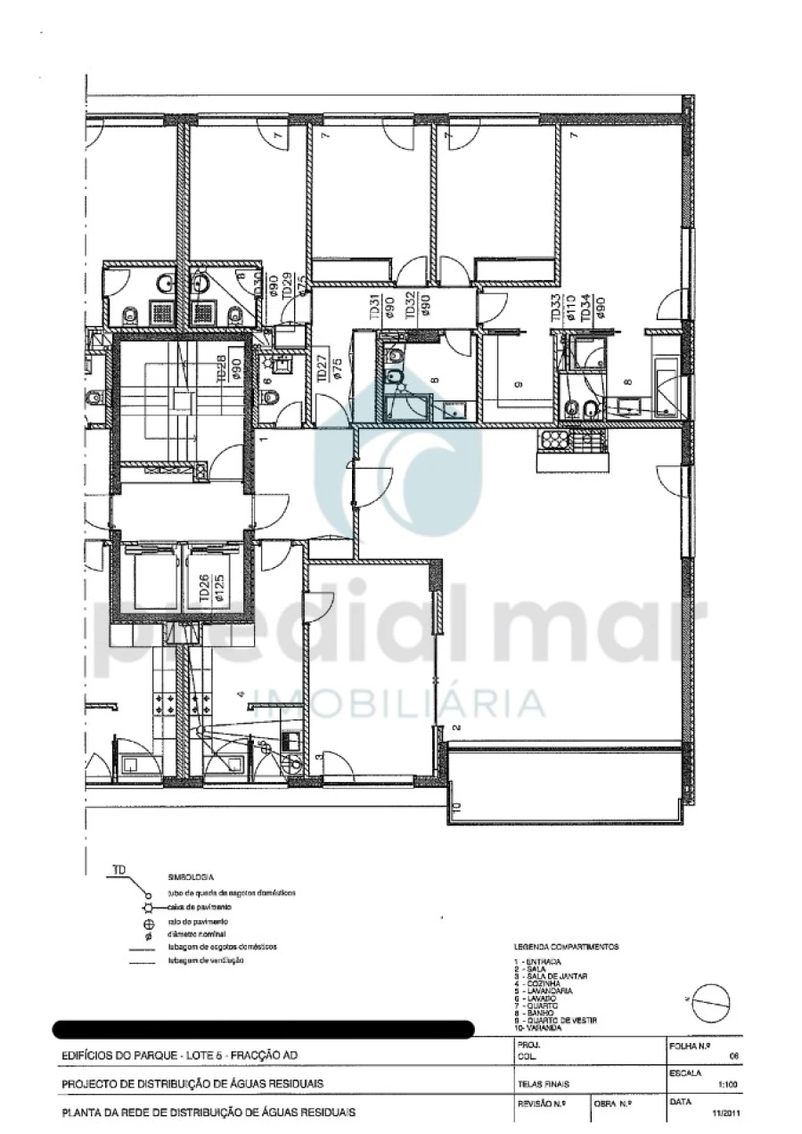 Apartamento T4 para Venda em Matosinhos e Leça da Palmeira Planta 1