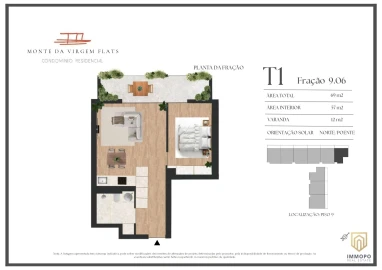 Apartamento T1 para Venda em Vilar de Andorinho