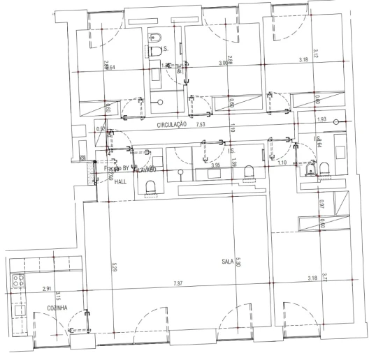 Apartamento T4 para Venda em Estrela Planta 1