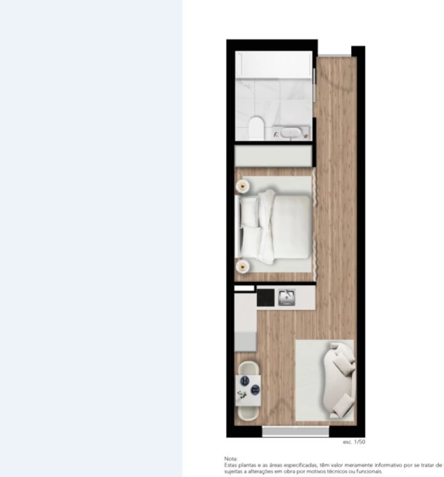 Apartamento T1 para Venda em Funchal (Santa Maria Maior) Planta 1