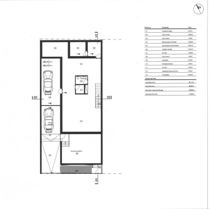 Moradia T4 para Venda em Montenegro Planta 3