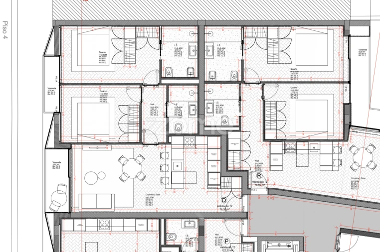 Apartamento T2 para Venda em Bonfim Planta 1