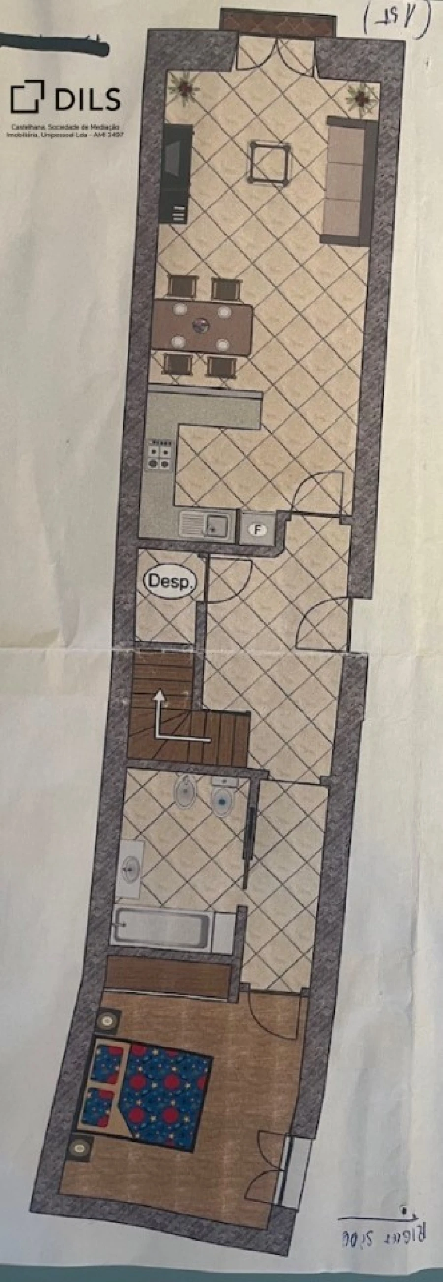 Apartamento T1 para Venda em Tavira (Santa Maria e Santiago) Planta 1