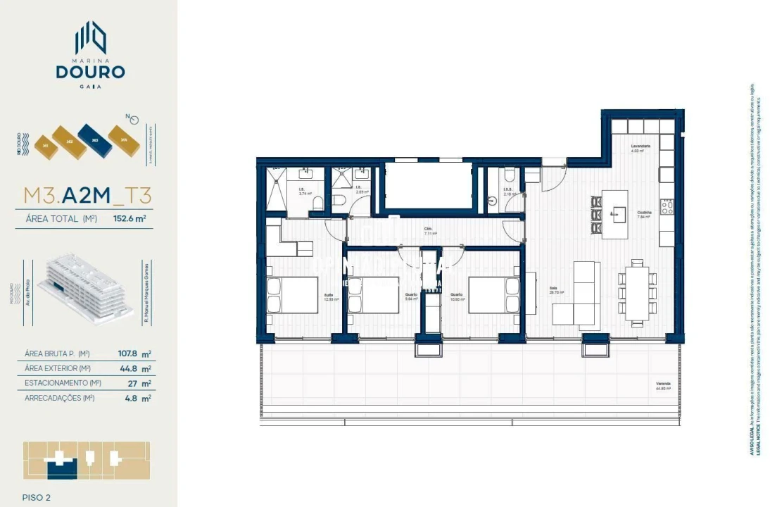 Apartamento T3 para Venda em Canidelo Foto 38