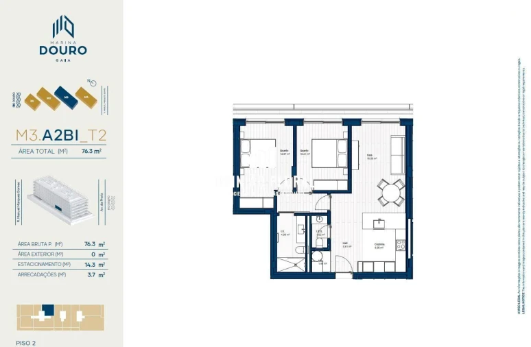 Apartamento T2 para Venda em Canidelo Foto 34