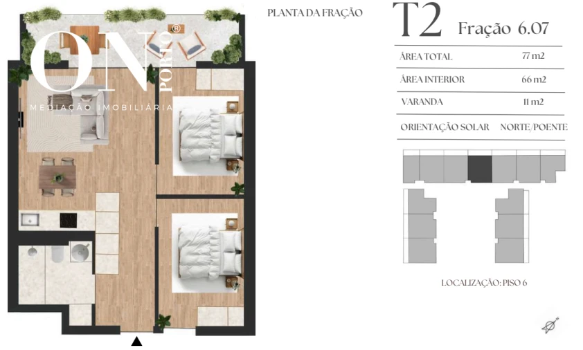 Apartamento T2 para Venda em Vilar de Andorinho Foto 8