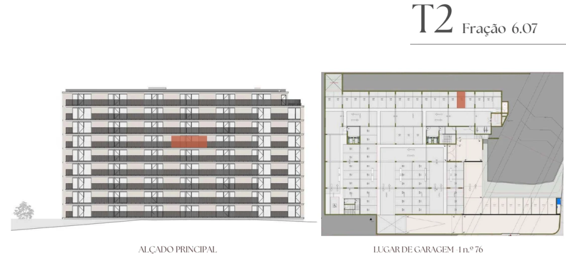 Apartamento T2 para Venda em Vilar de Andorinho Planta 2