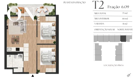 Apartamento T2 para Venda em Vilar de Andorinho