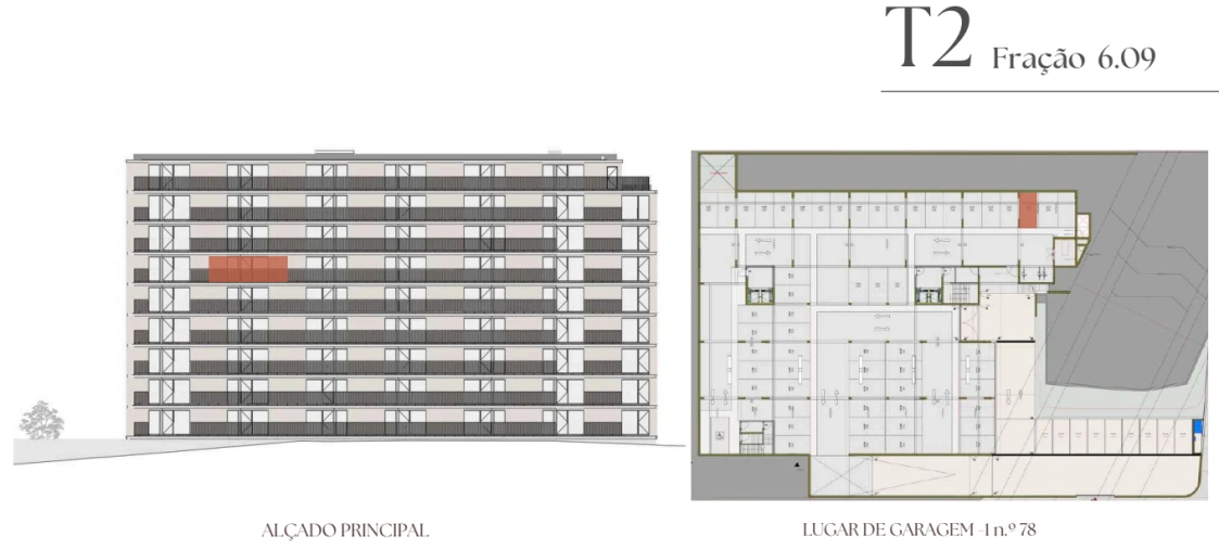 Apartamento T2 para Venda em Vilar de Andorinho Planta 2