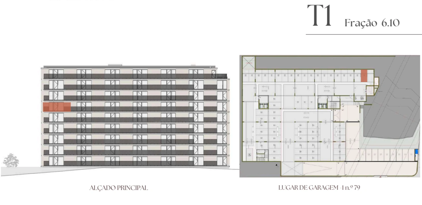 Apartamento T1 para Venda em Vilar de Andorinho Planta 2