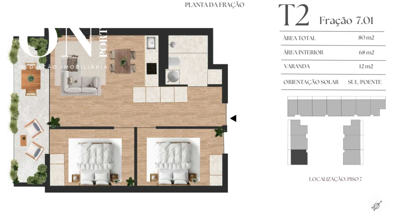 Apartamento T2 para Venda em Vilar de Andorinho Foto 8