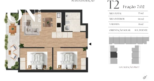 Apartamento T2 para Venda em Vilar de Andorinho