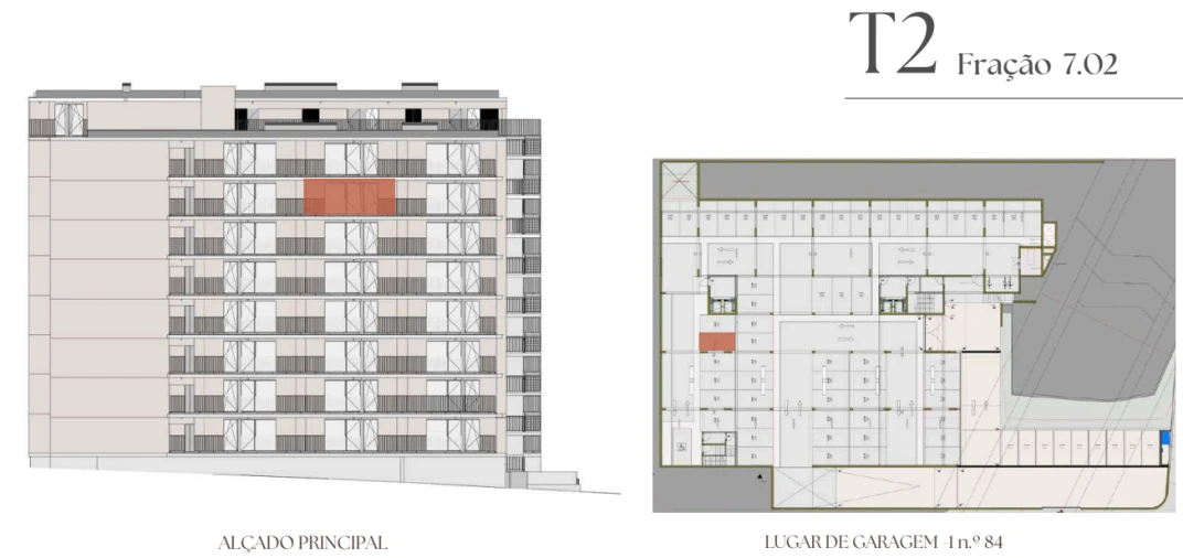 Apartamento T2 para Venda em Vilar de Andorinho Planta 2