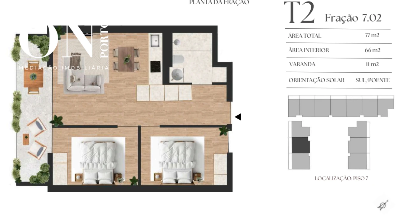 Apartamento T2 para Venda em Vilar de Andorinho Foto 8