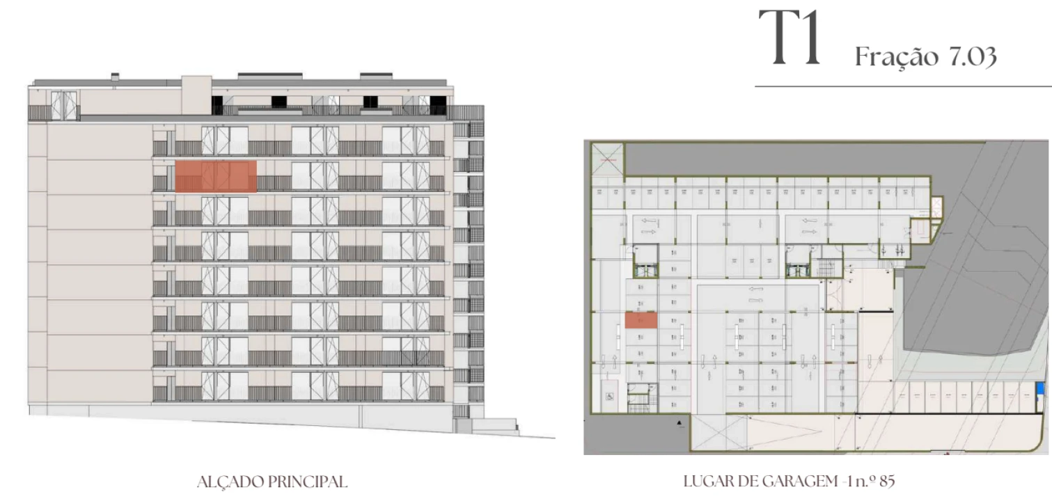 Apartamento T1 para Venda em Vilar de Andorinho Planta 2