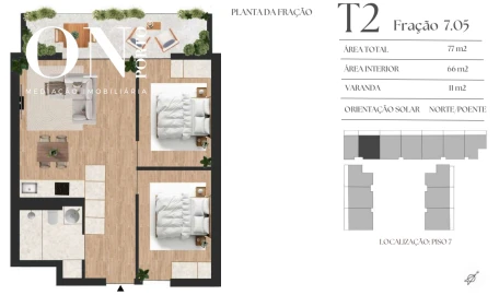 Apartamento T2 para Venda em Vilar de Andorinho