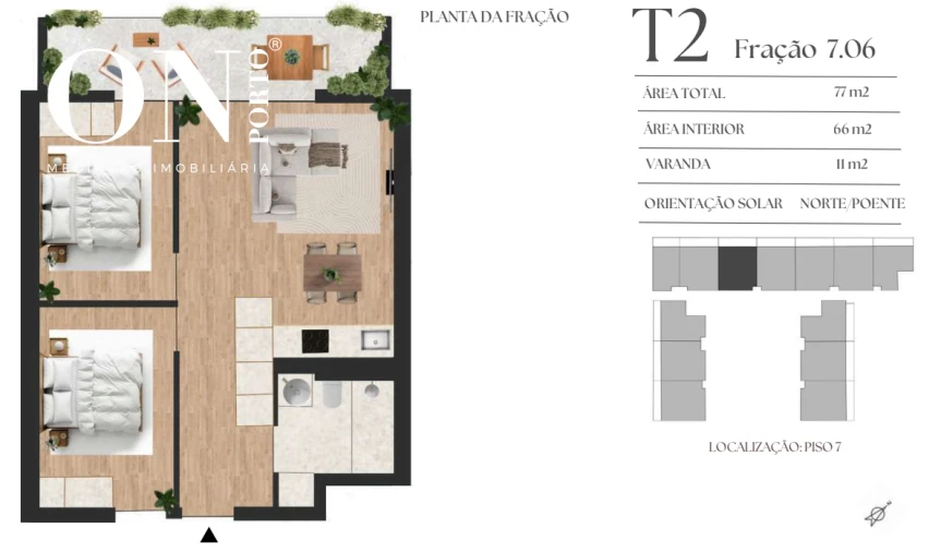 Apartamento T2 para Venda em Vilar de Andorinho Foto 8
