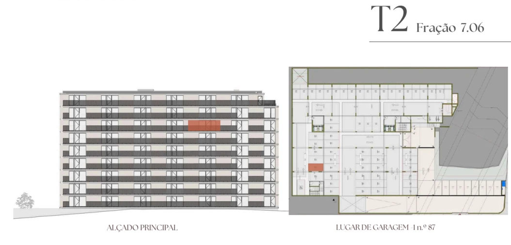 Apartamento T2 para Venda em Vilar de Andorinho Planta 2