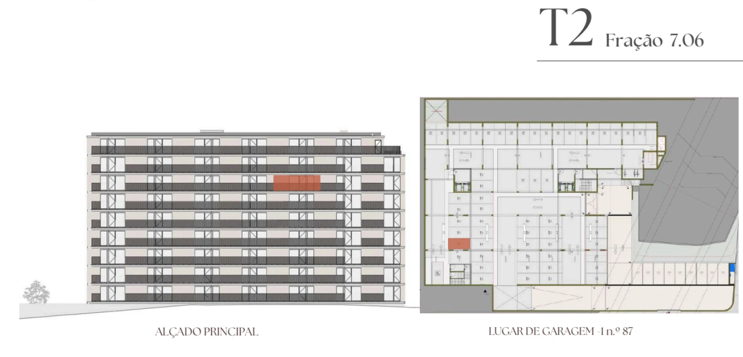 Apartamento T2 para Venda em Vilar de Andorinho Planta 2