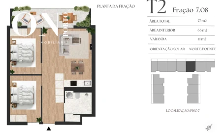 Apartamento T2 para Venda em Vilar de Andorinho
