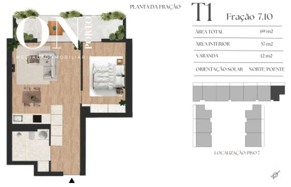 Apartamento T1 para Venda em Vilar de Andorinho