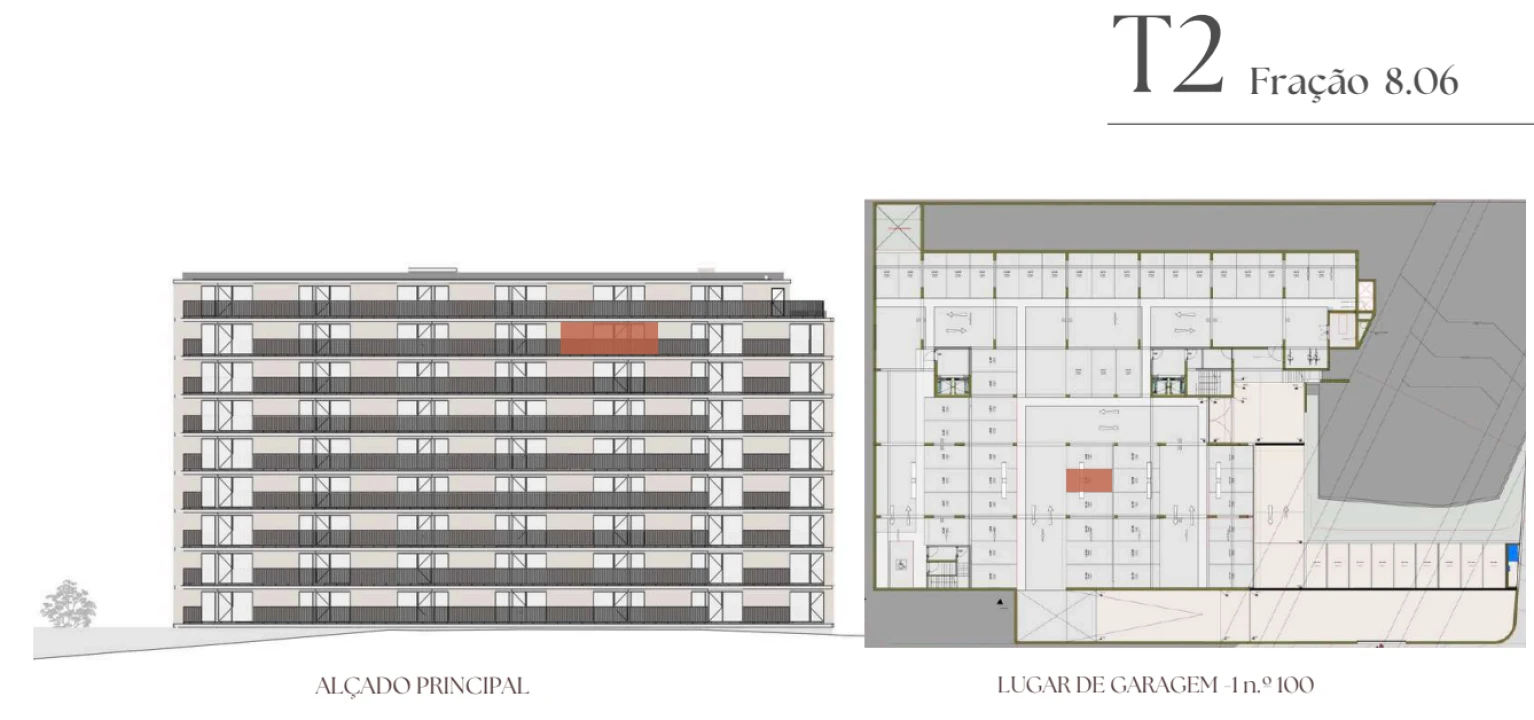 Apartamento T2 para Venda em Vilar de Andorinho Planta 2