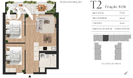 Apartamento T2 para Venda em Vilar de Andorinho