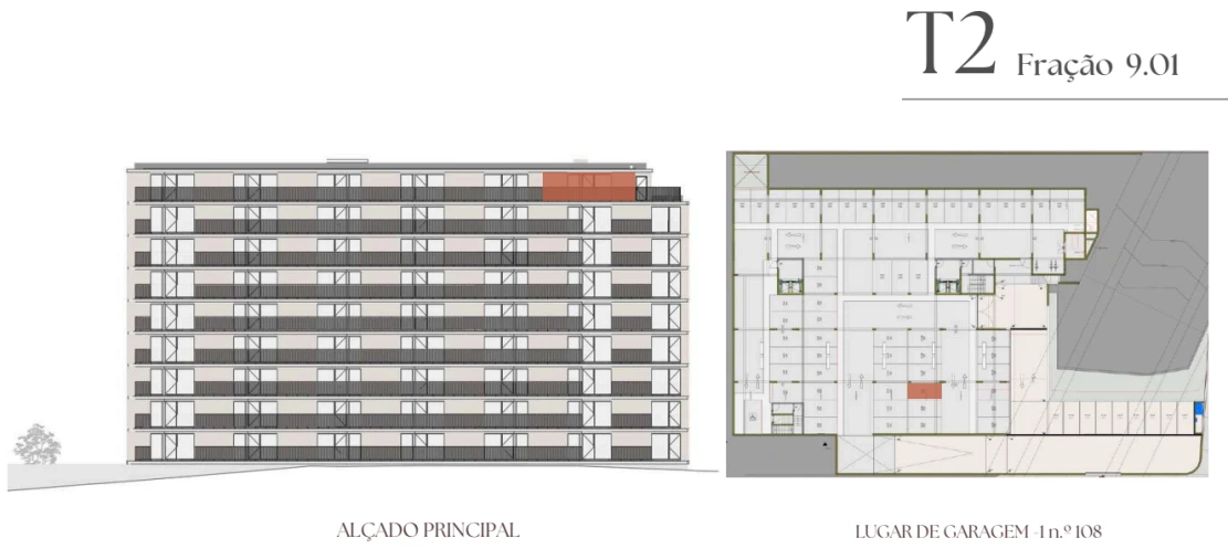 Apartamento T2 para Venda em Vilar de Andorinho Planta 2
