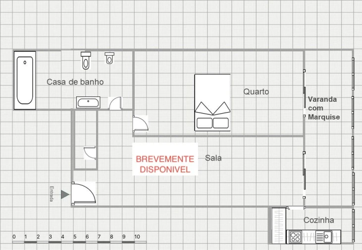Moradia T2 para Venda em Alfena Planta 1