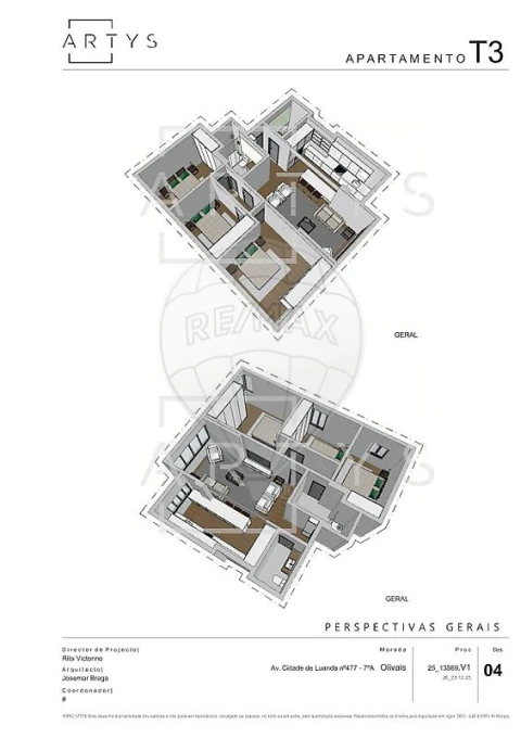 Apartamento T3 para Venda em Olivais