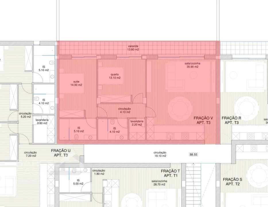Apartamento T2 para Venda em Adães Foto 7