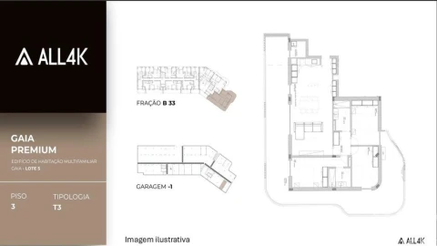 Apartamento T3 para Venda em Oliveira do Douro