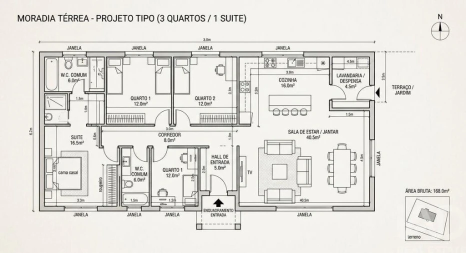 Terreno para Venda em Ouca Foto 2
