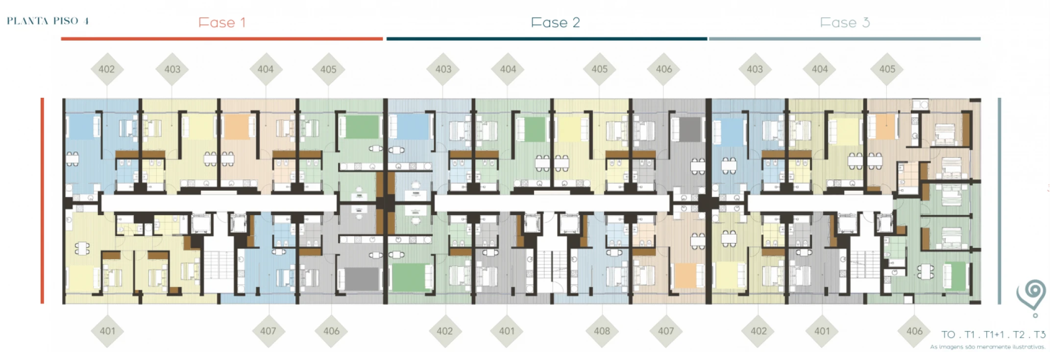 Apartamento T1 para Venda em Aguas Santas Planta 2