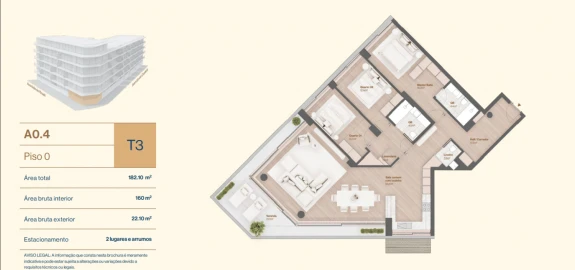 Apartamento T3 para Venda em Vila do Conde