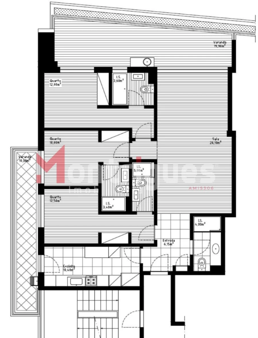 Apartamento T3 para Venda em Parque das Nações Planta 1