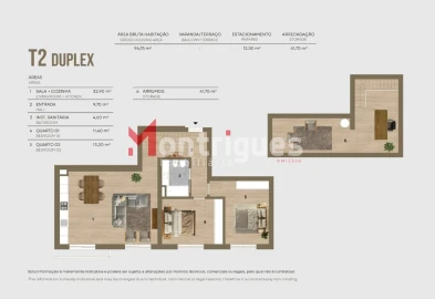 Apartamento T2 para Venda em Montijo e Afonsoeiro