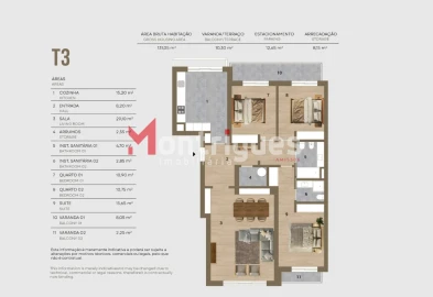 Apartamento T3 para Venda em Montijo e Afonsoeiro