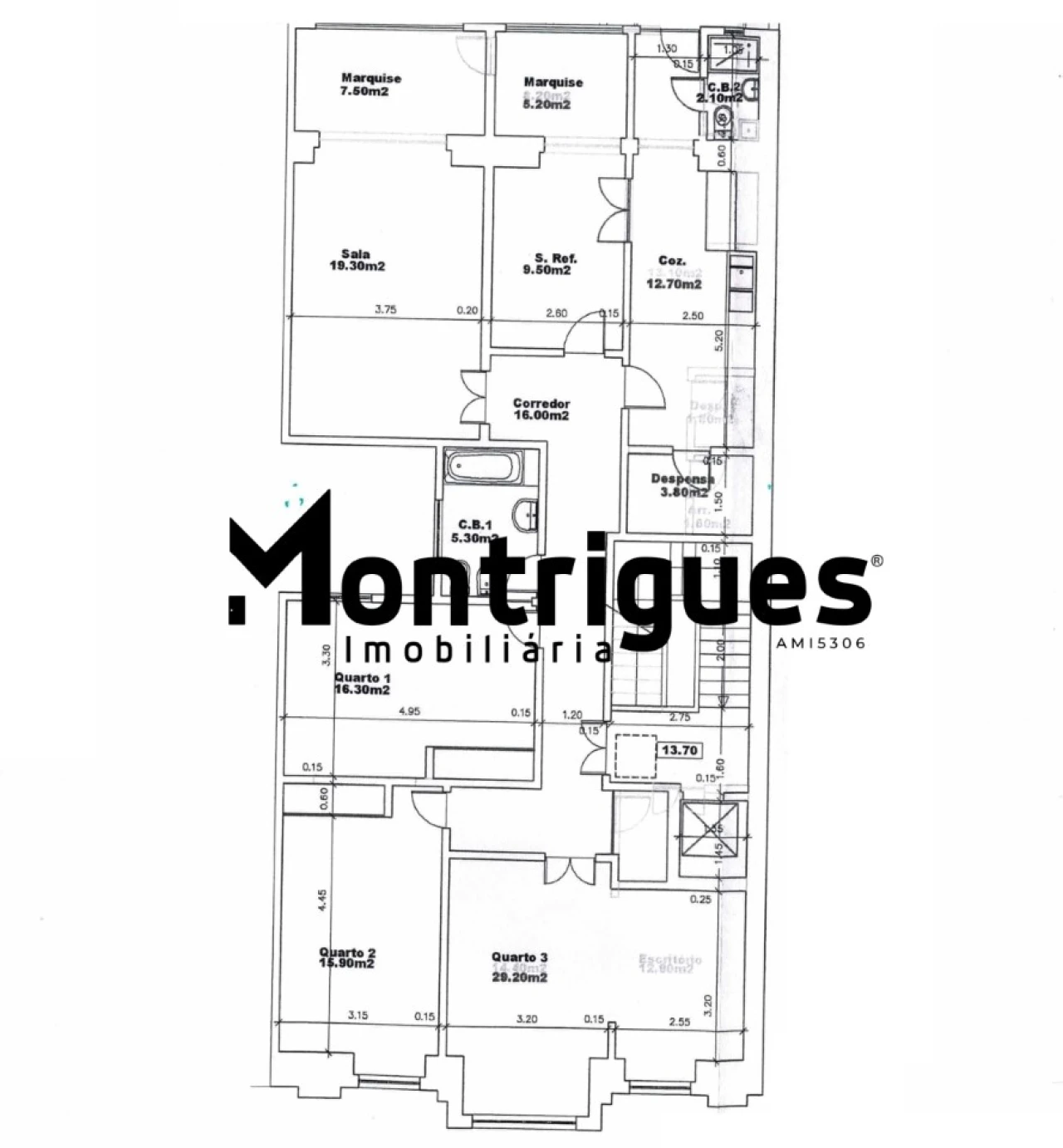 Apartamento T4 para Arrendamento em Avenidas Novas Foto 28