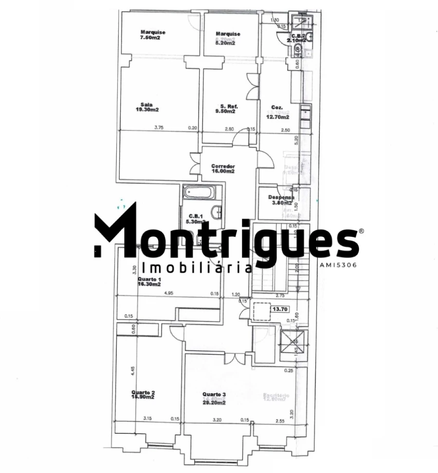 Apartamento T4 para Arrendamento em Avenidas Novas Foto 28