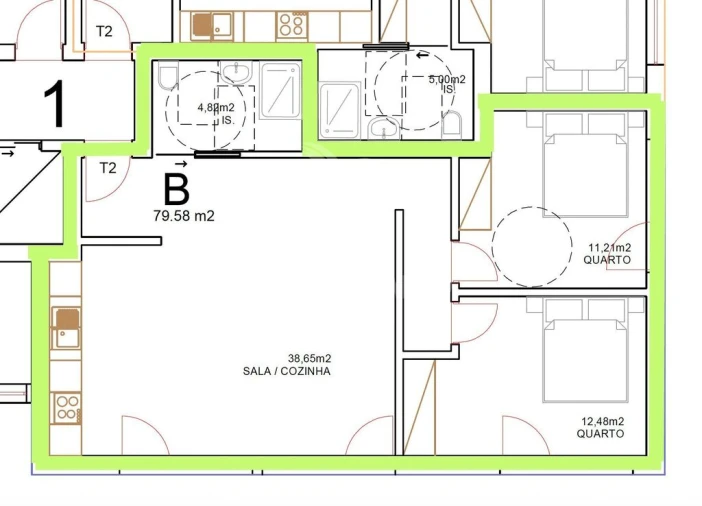 Apartamento T2 para Venda em Tondela e Nandufe Foto 5
