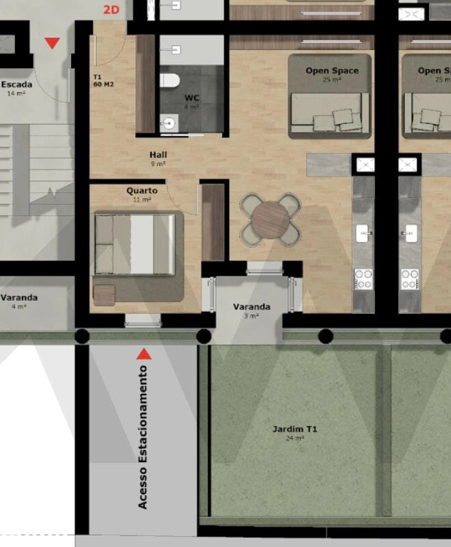 Apartamento T1 para Venda em Rio Tinto Foto 11